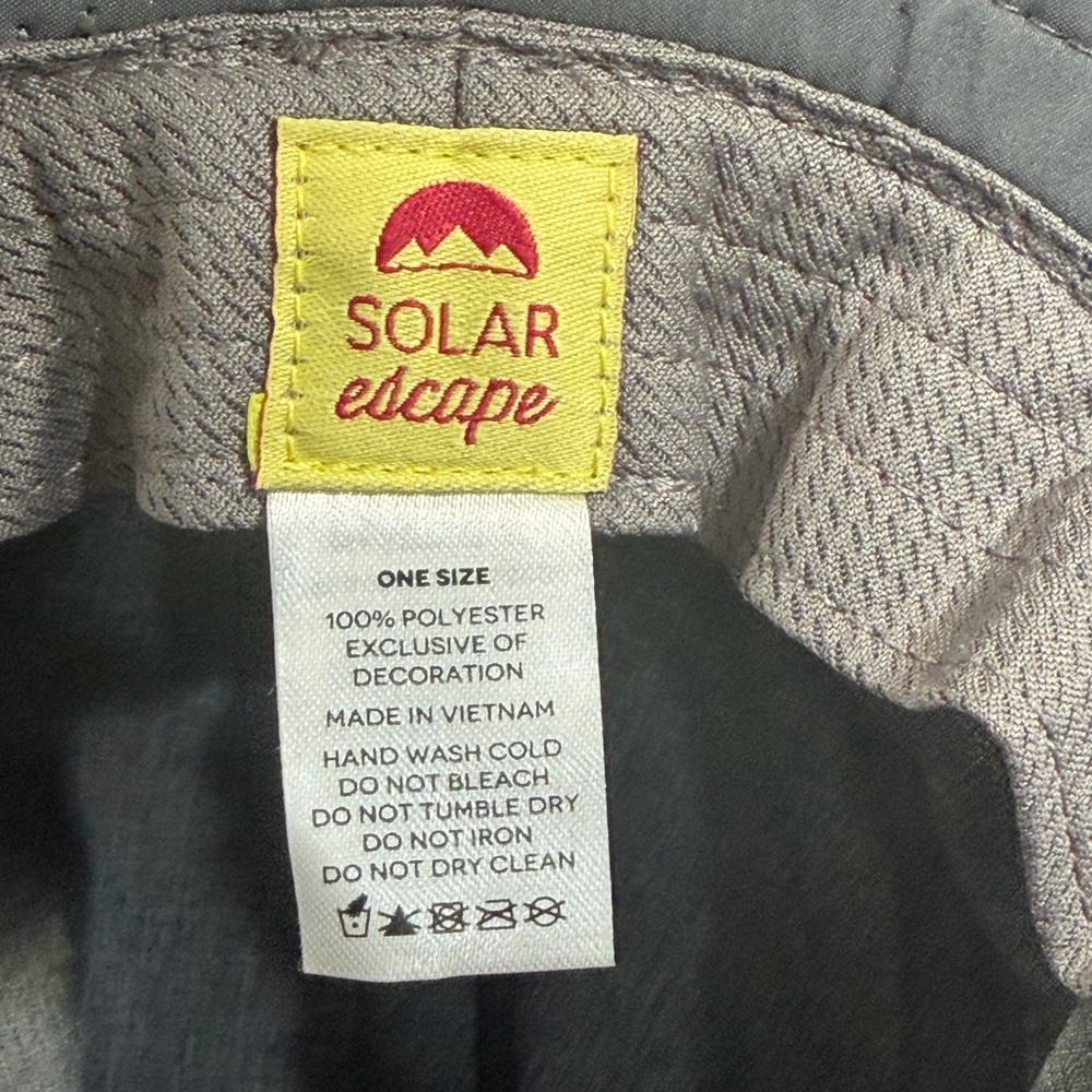 Solar Escape UV Explorer Bonnie Adjustable Hat, Mens or Womens, Gray, Outdoor - Picture 3 of 11